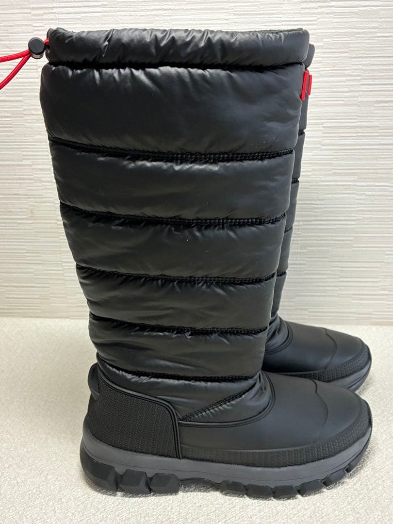 【美品】HUNTER インサレーテッド スノーブーツ トール ブラック