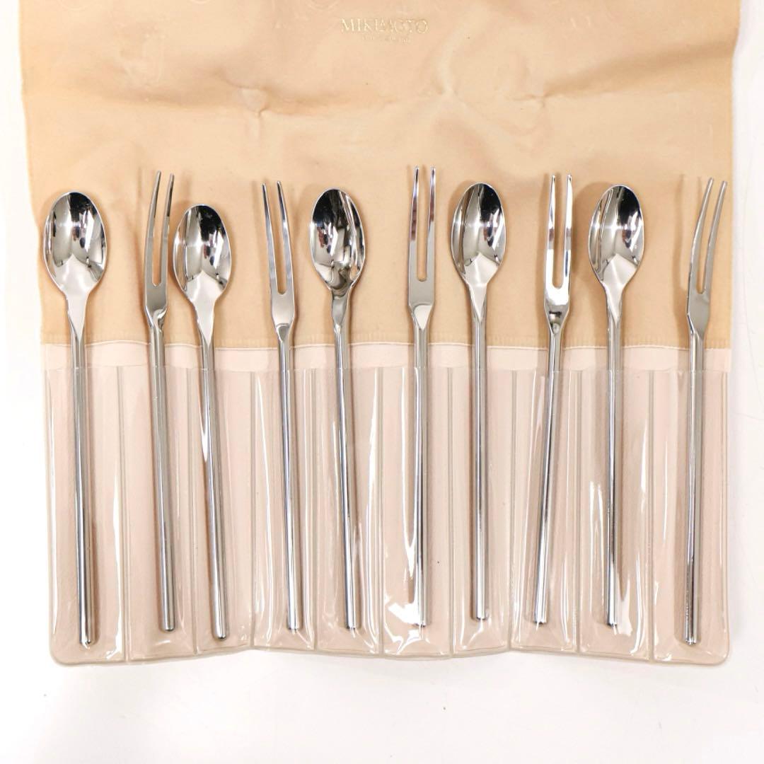 H4239f◾️ミキモト　デザートカトラリーセット　ステンレス　新品
