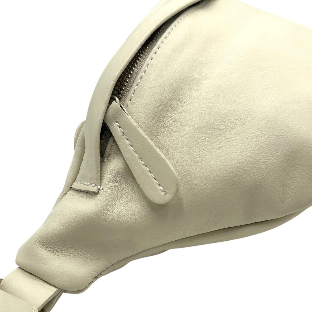 【未使用級/希少品】 オウレンティ 2way ウエストバッグ アイボリー