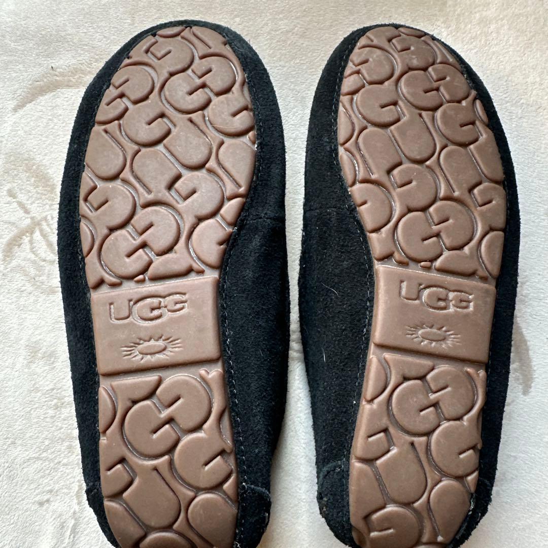 UGG アンスレー ブラック モカシン 5 24cm