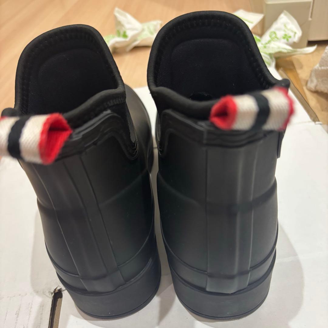 HUNTER ブラック ショートブーツ　レインブーツ