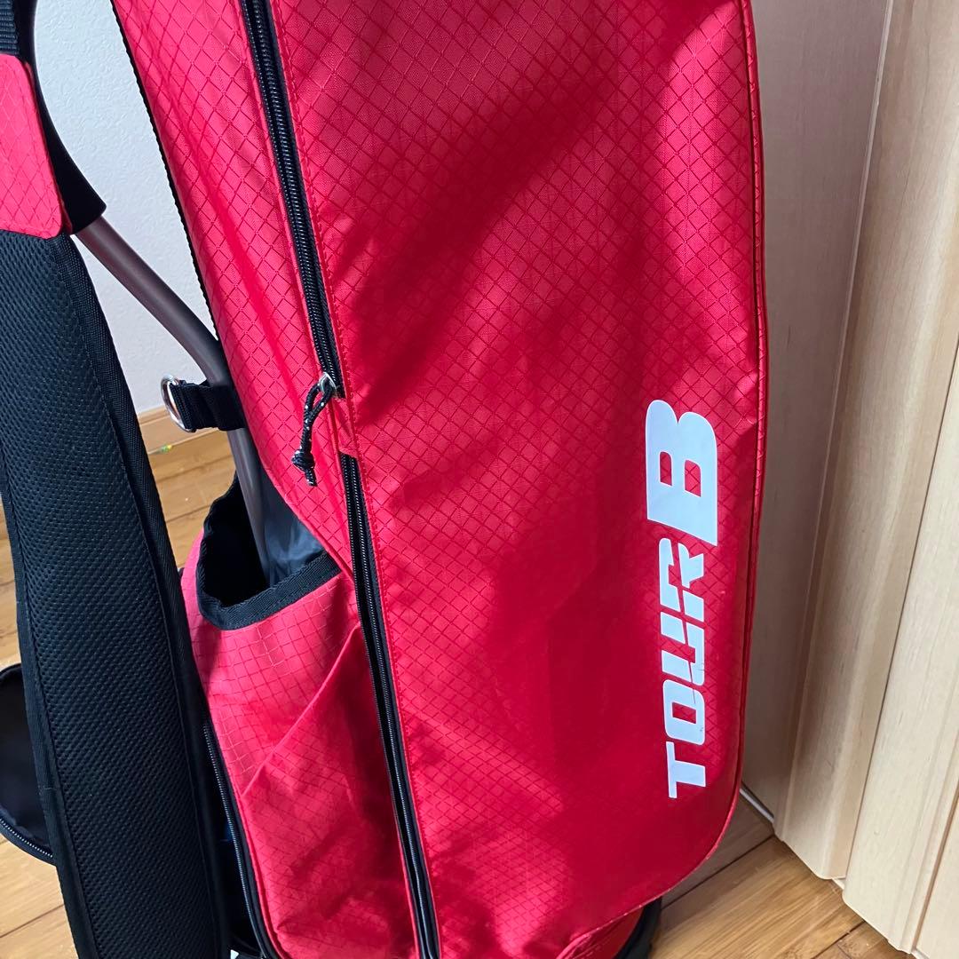 ブリヂストンBRIDGESTONEキャディーバッグ 軽量アルミフレームモデル赤