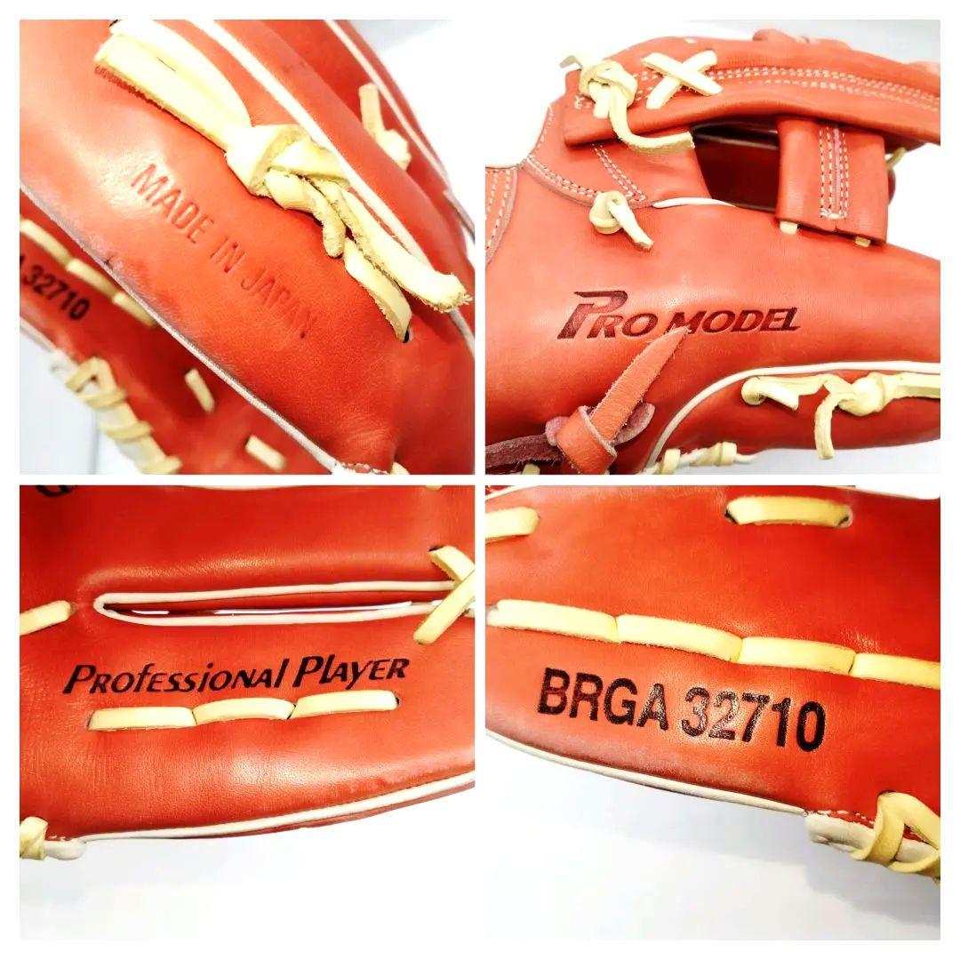 美品　ZETT　プロモデル　軟式用グローブ　BRGA 32710　木村拓也モデル