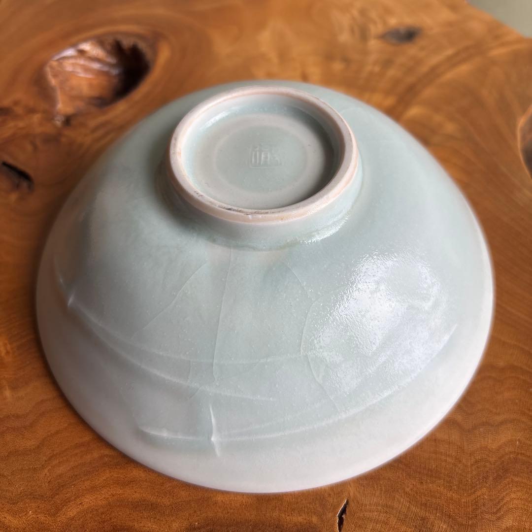 白瓷茶碗 宇野徹造 抹茶碗 茶道具 共箱（119Hd）