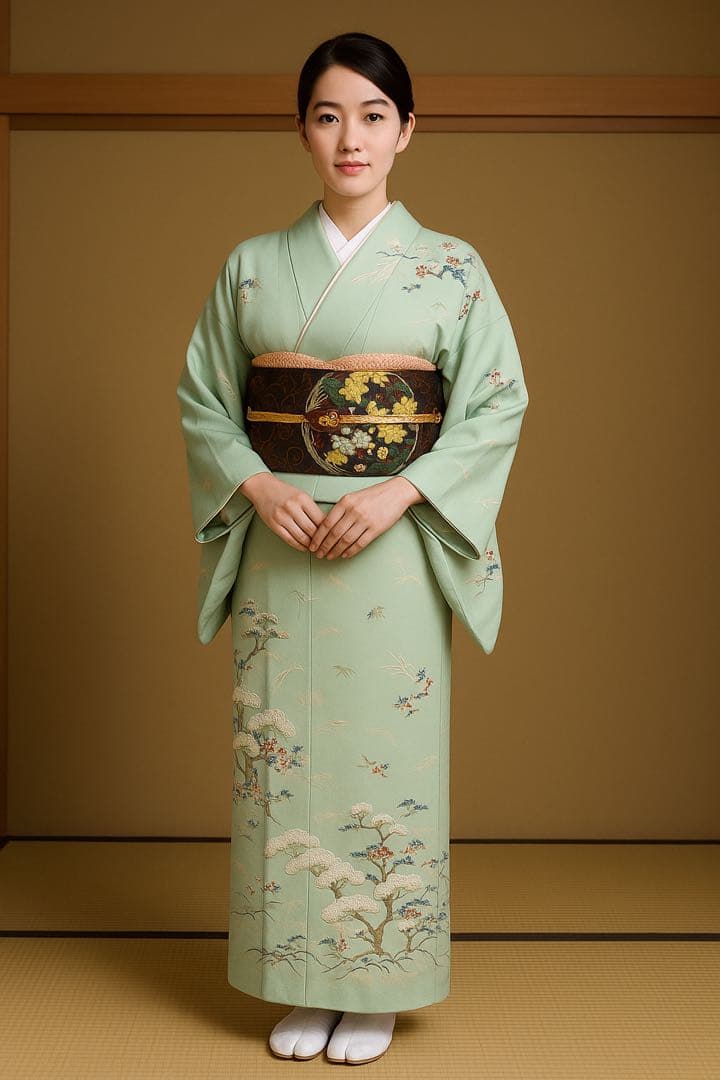 お値下げ致しました。 手 機 袋 帯　　　花　の　丸　紋