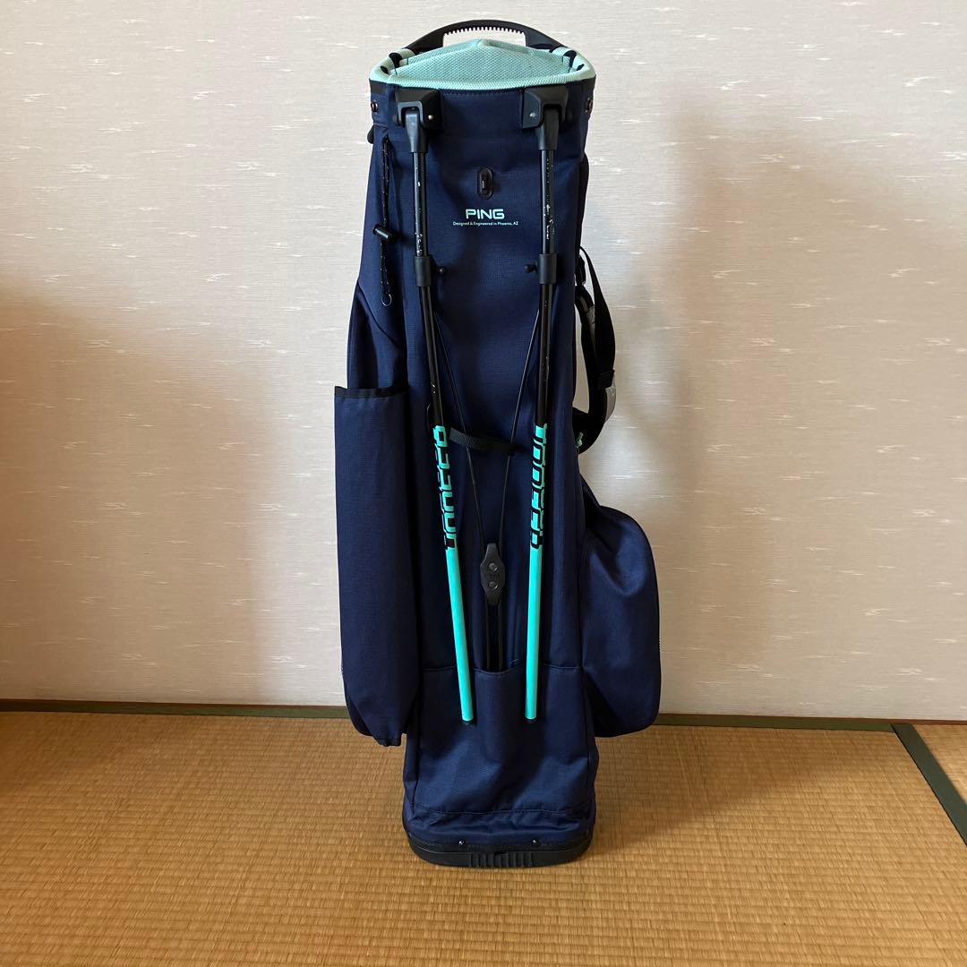 PING Hoofer Lite ゴルフバッグ ネイビー/ミント