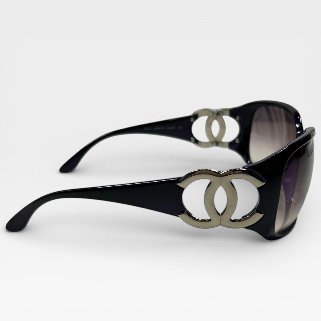 HANEL シャネル 大きめレンズ 小顔効果 サングラス パープル