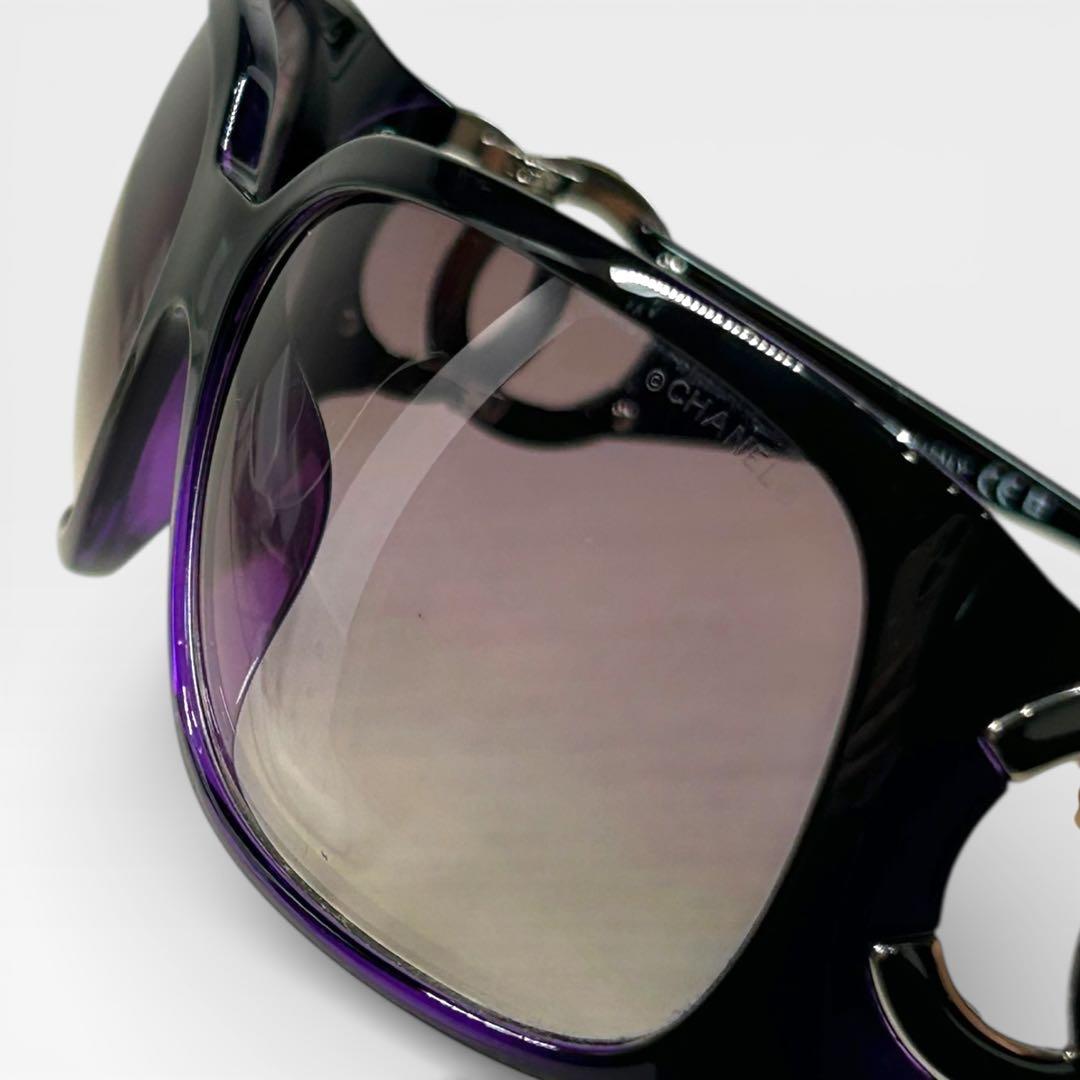 HANEL シャネル 大きめレンズ 小顔効果 サングラス パープル