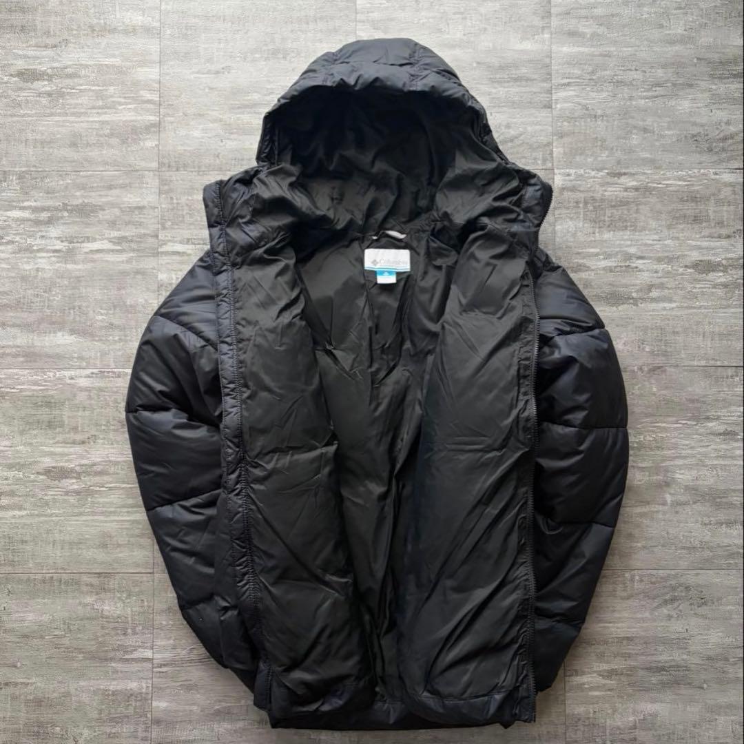 【美品❗️】極暖！columbia マウンテンパーカー　ダウン　ブラック XL肉厚