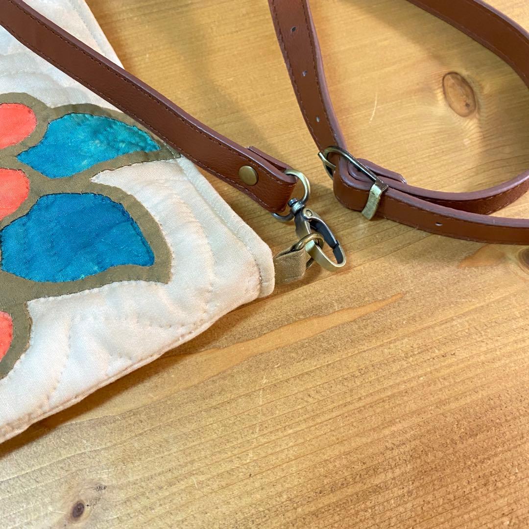 ハワイアンキルト◆ショルダーバッグ◆プルメリア◆ハンドメイド