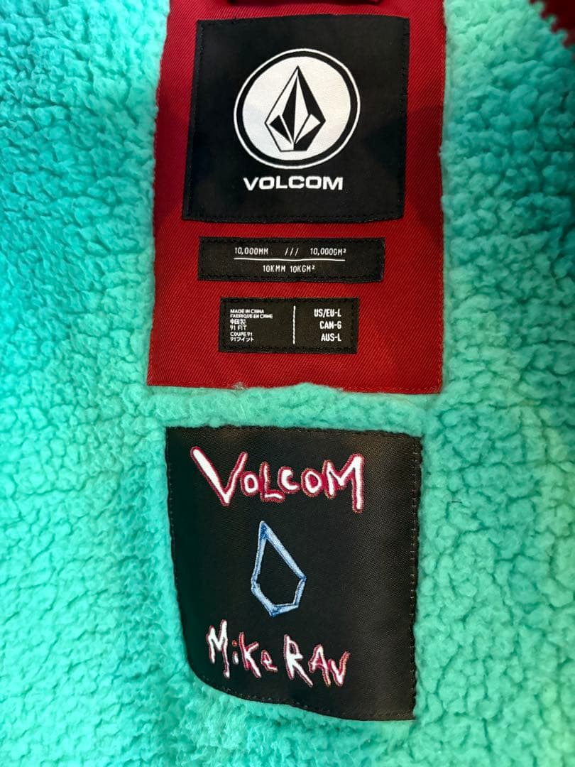 値下げ！Volcom レッドジャケット　スノーウェア