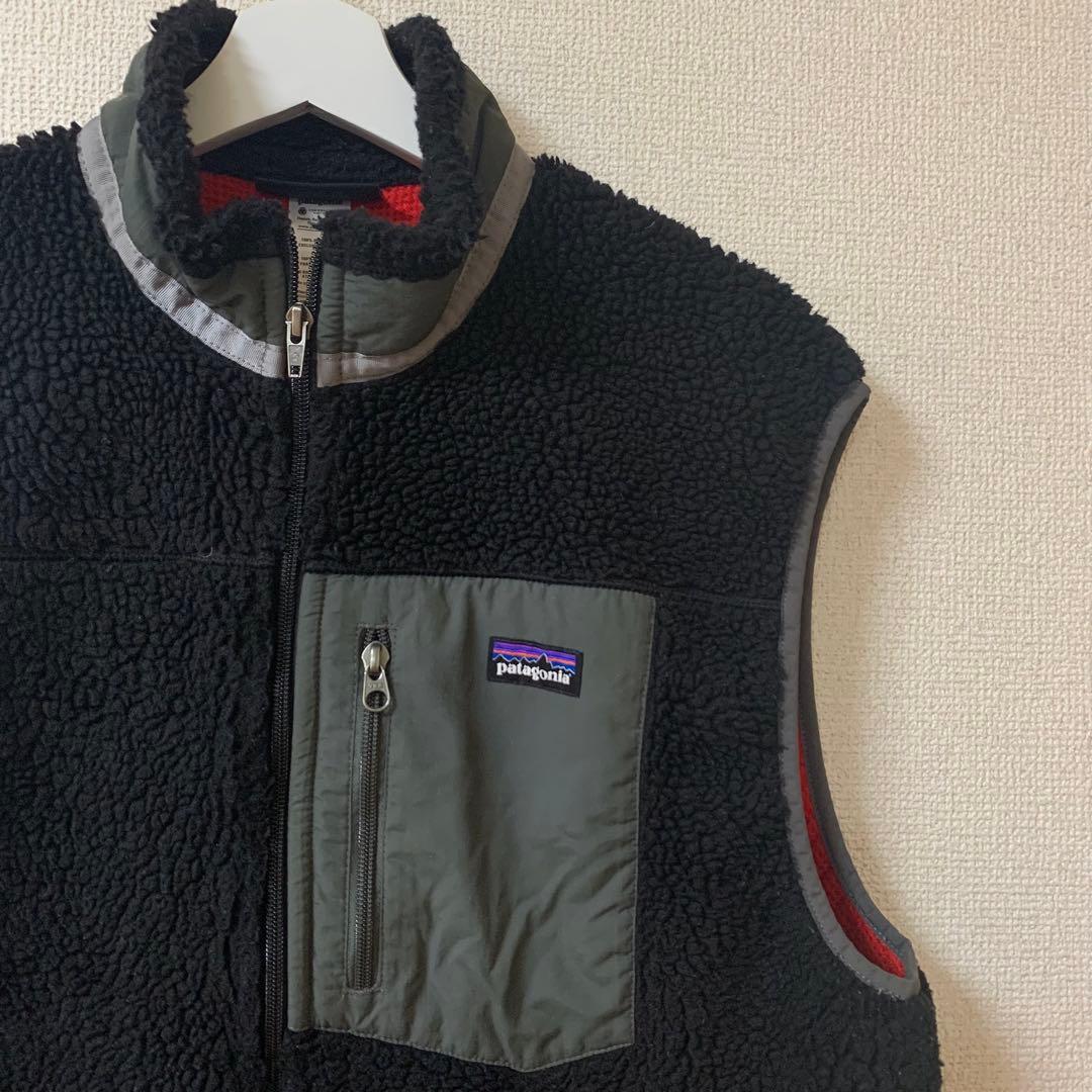 【超希少】Patagonia パタゴニア　ベスト　フリース　レトロX 黒　L
