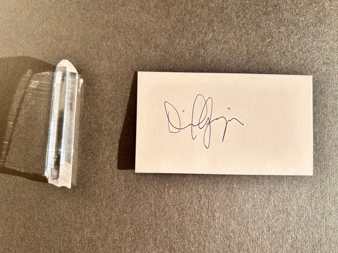 David  クリスタル ポイント型 サイン付き