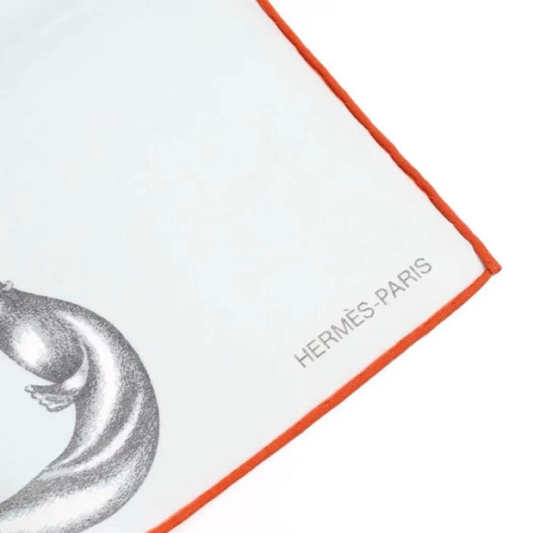 【いまだけ限定価格‼︎】エルメス スカーフ カレ45 動物モチーフ COTTON