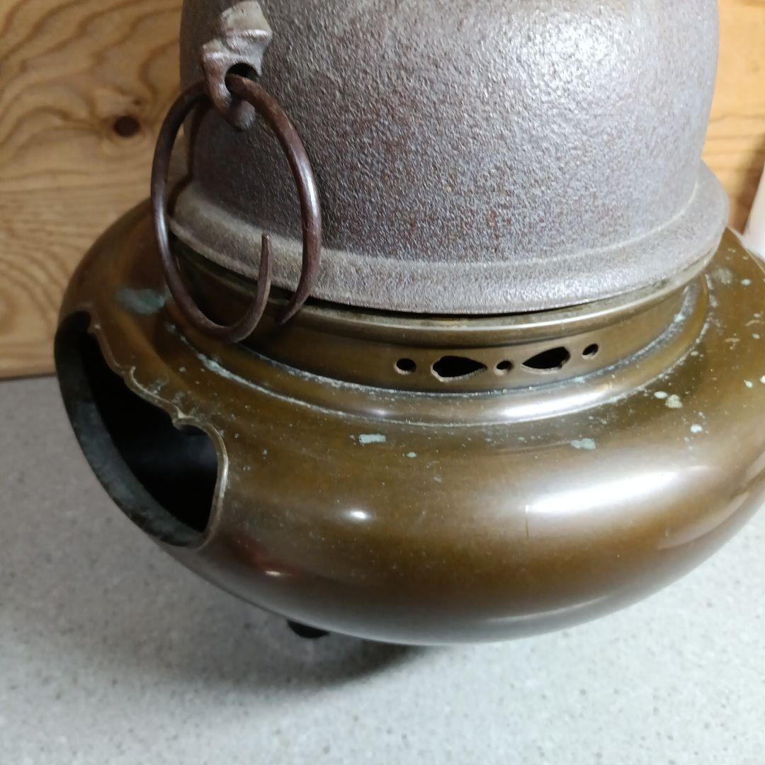 佐藤清光 般若宗勘 朝鮮風炉釜 茶釜 唐銅