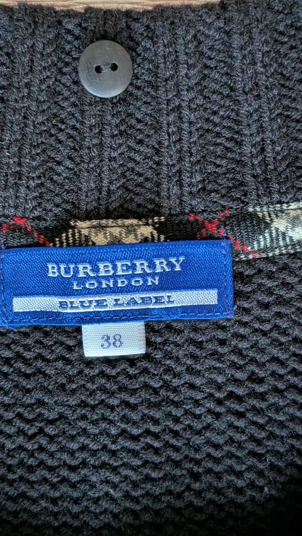 BURBERRY BLUE LABEL ブラックミニワンピース 38