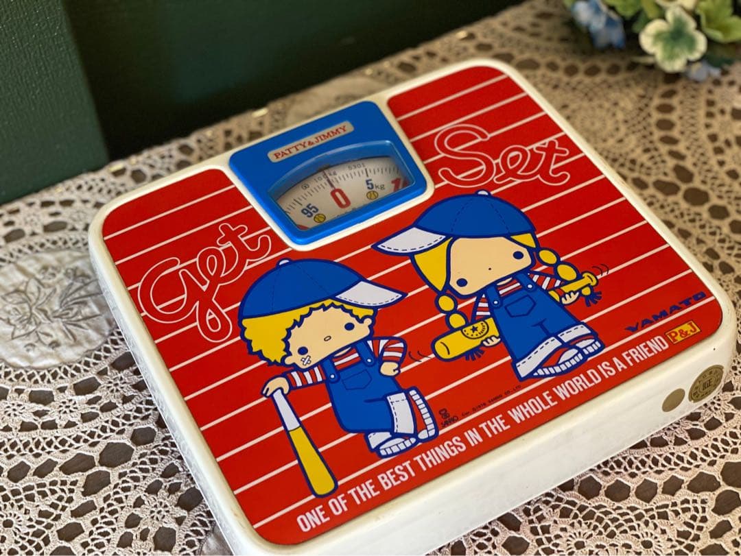 希少 サンリオ パティ＆ジミー 体重計 ヘルスメーター 1976