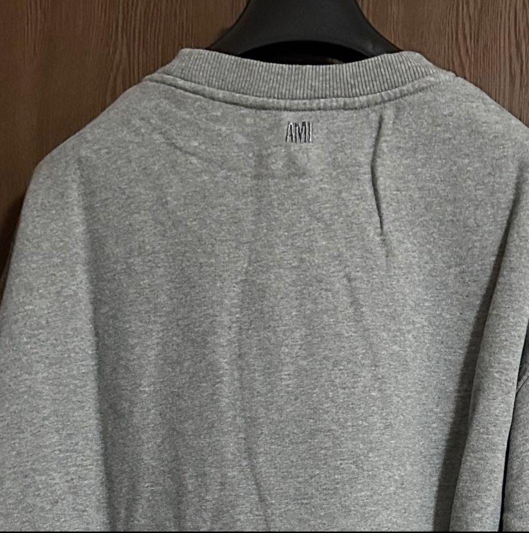 XXL AMI Paris アミ グラフィック スウェット シャツ グレー