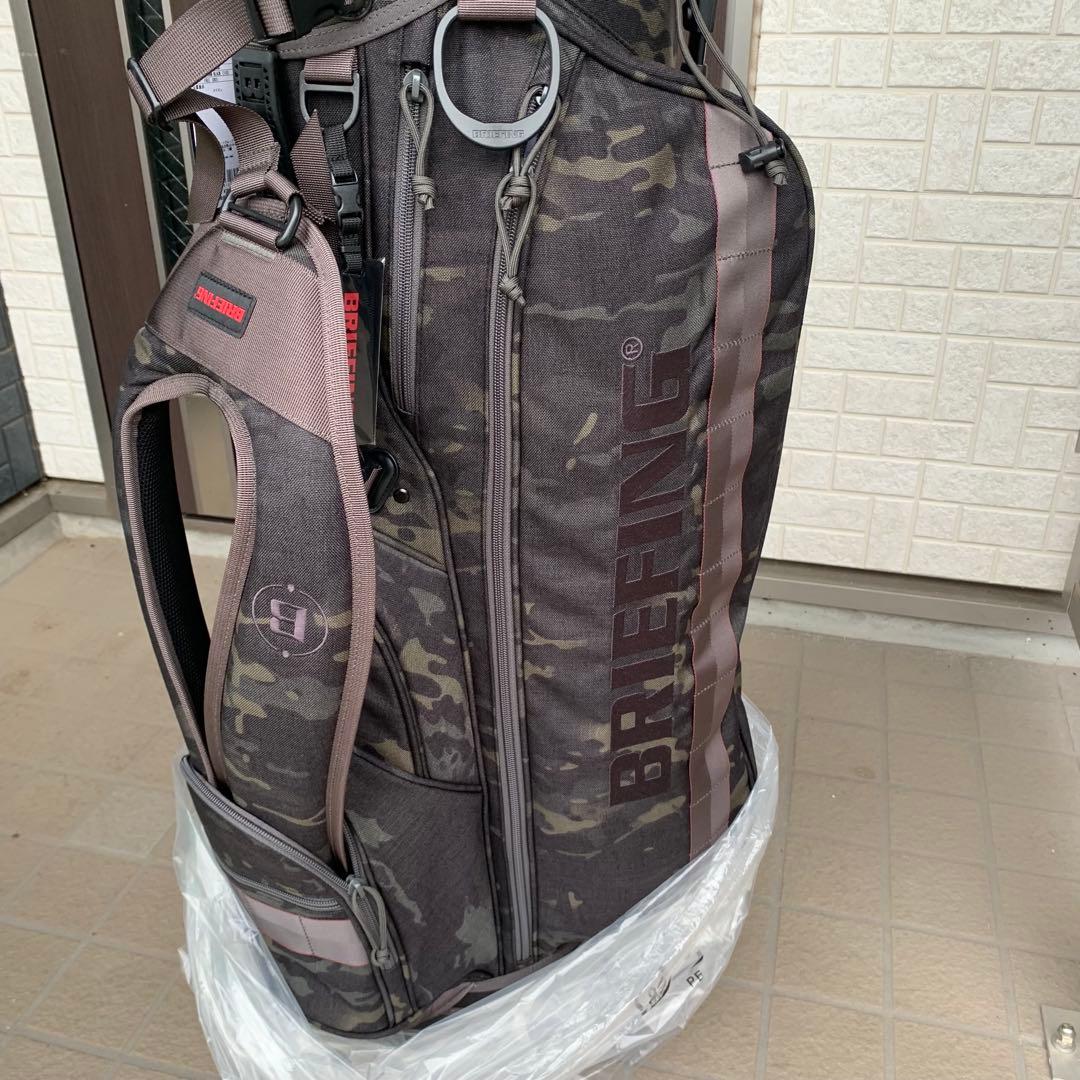 新品【BRIEFING ブリーフィング 】キャディバッグ カモフラ　ゴルフ