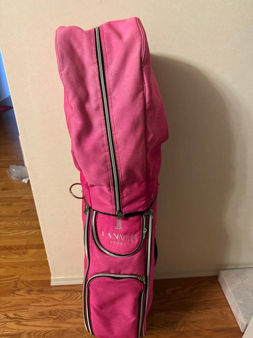 ランバン　LANVIN ゴルフバック　ピンク　リボン