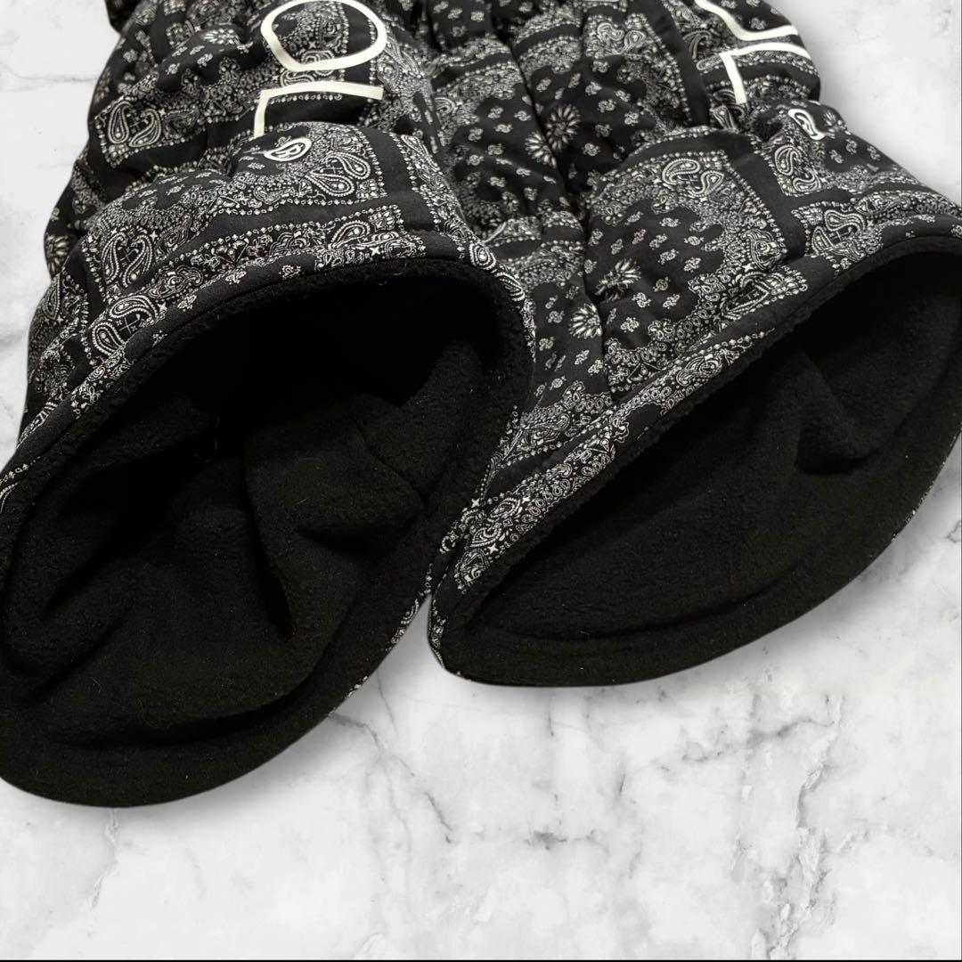 【タグ付き】#FR2 GOLF ゴルフ ペイズリー柄 レッグウォーマー ブラック