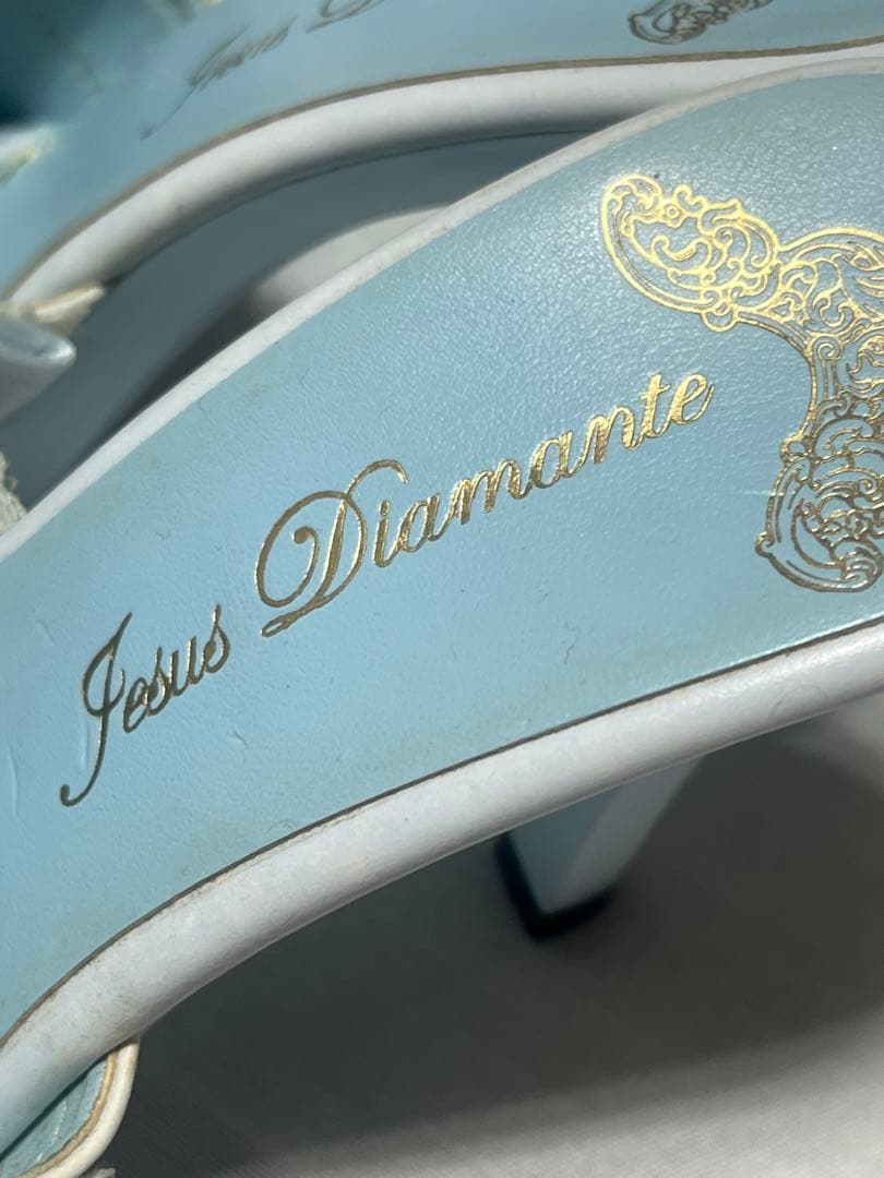 ジーザスディアマンテ 水色リボンミュール【中古品】