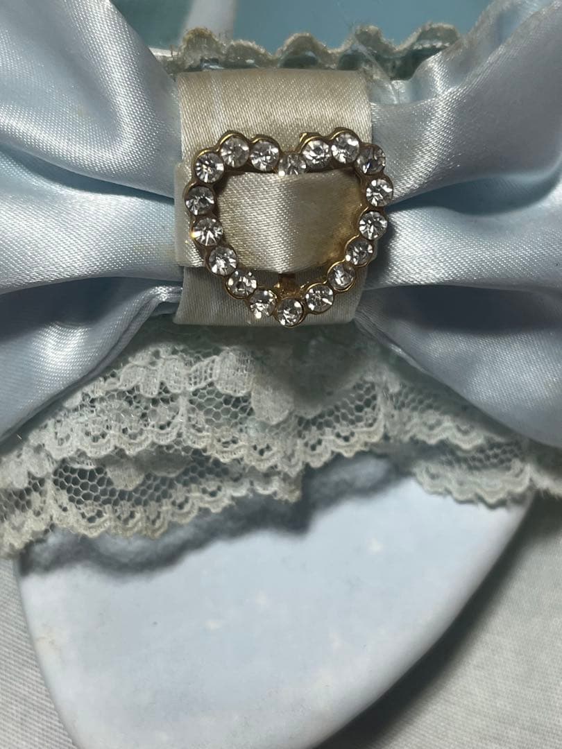 ジーザスディアマンテ 水色リボンミュール【中古品】