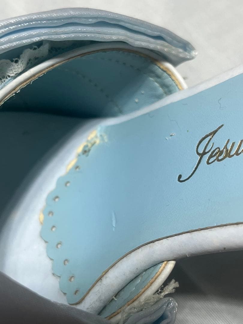 ジーザスディアマンテ 水色リボンミュール【中古品】