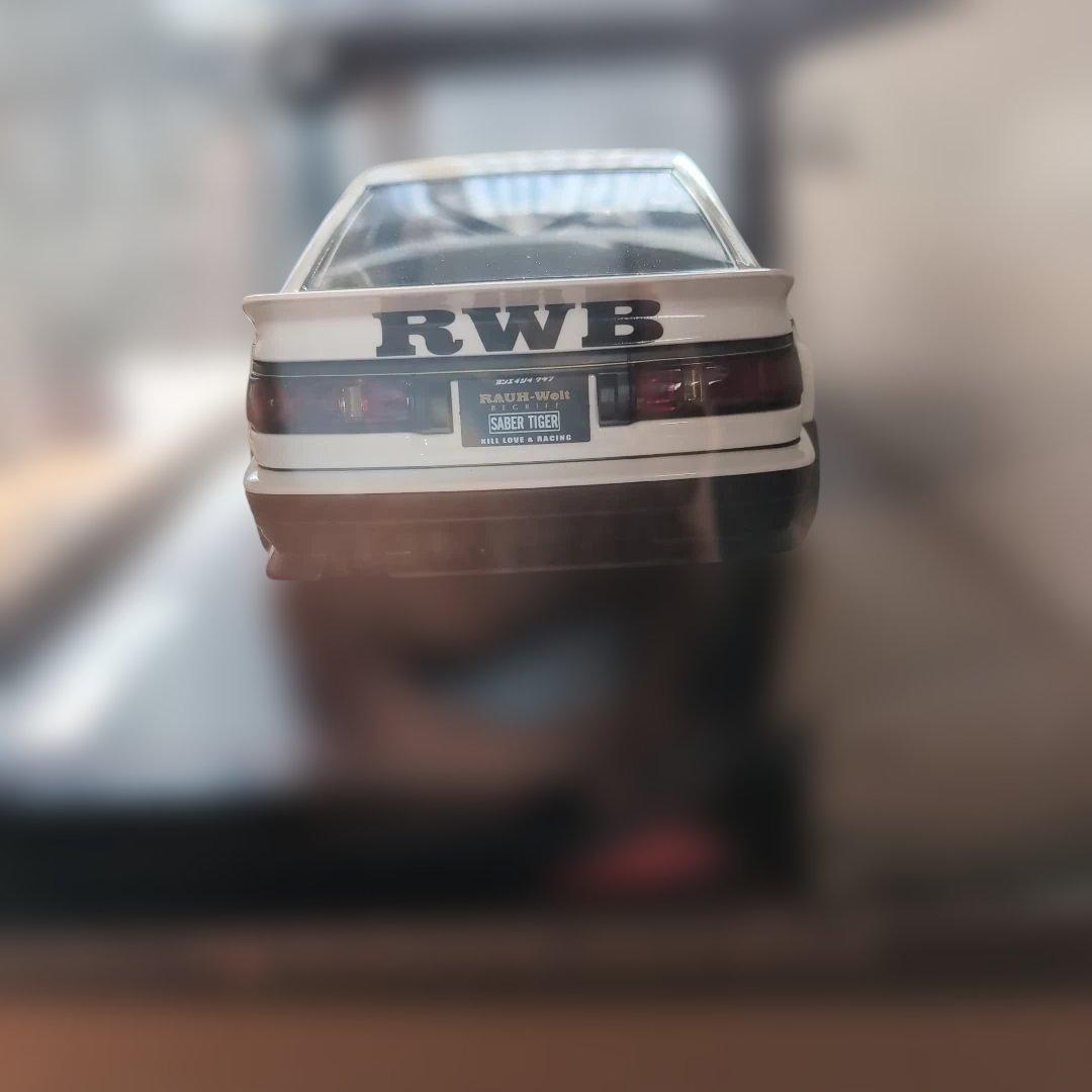 イグニッションモデル 2968 RWB AE86 White/Black　EG付