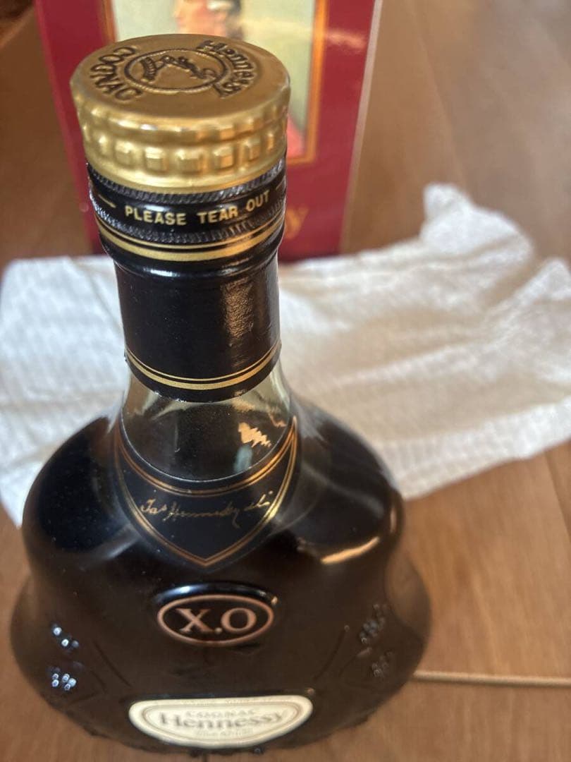 未開封　Hennessy XO コニャック 金キャップ　グリーンボトル