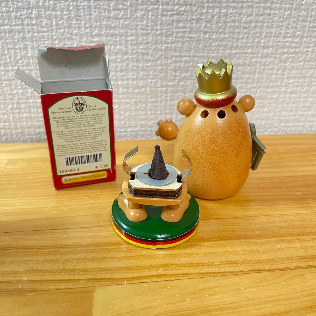ドイツ製　木製　ベルリンのクマ お香立て
