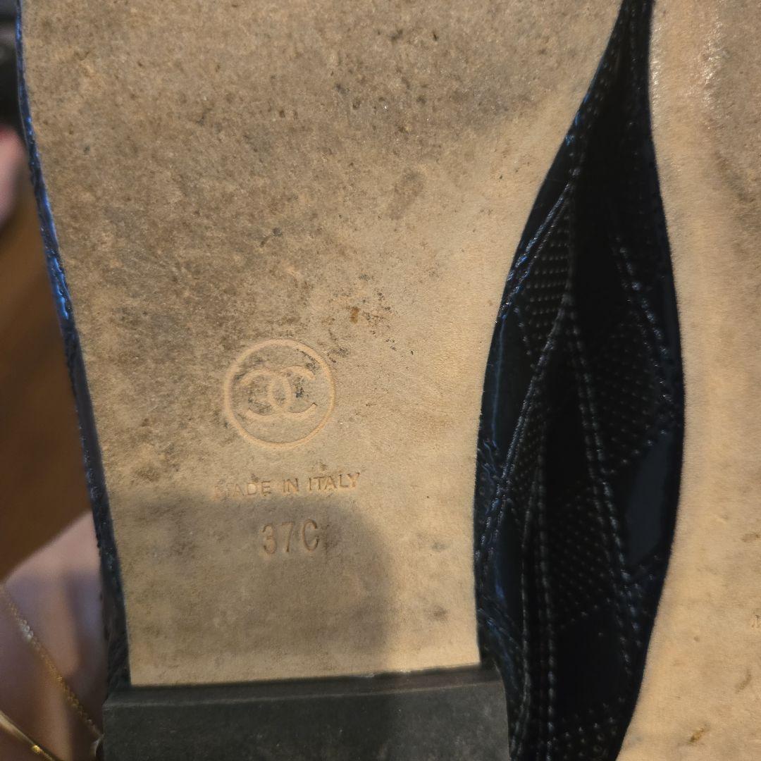 限定最終SALE♪シャネルエナメルキルティングオペラシューズ★美品