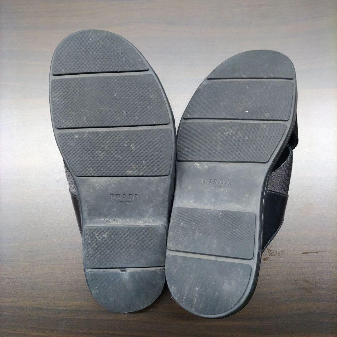 PRADA ブラック サンダル 6 1/2