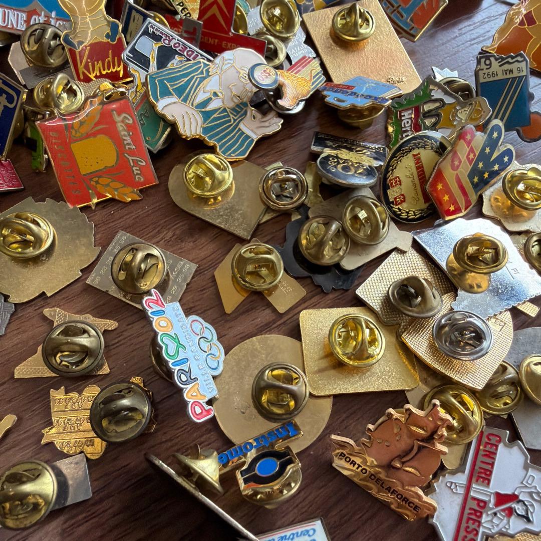 m*n様 フランス　ピンズ ヴィンテージ ピンバッジ　まとめ　100個セット コ