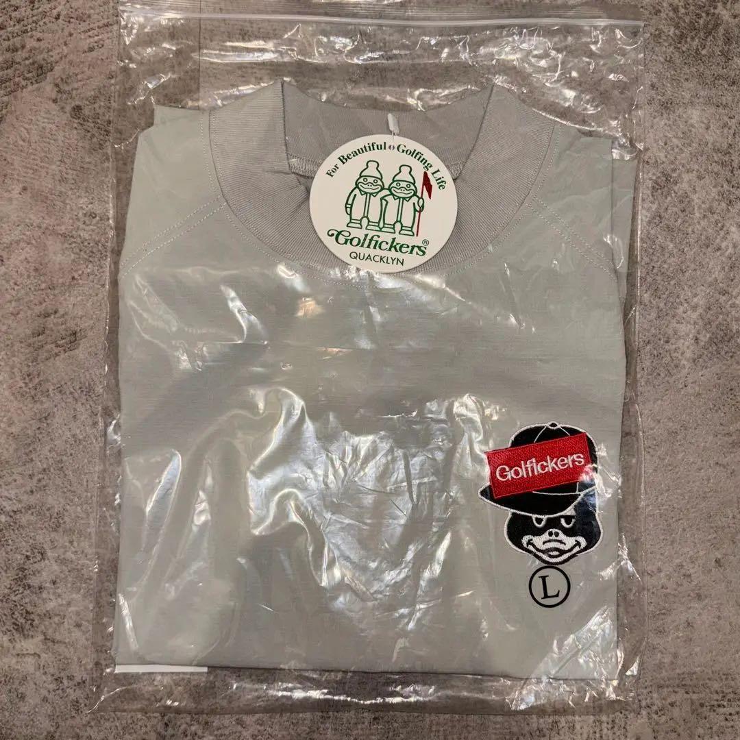 【新品】Golfickersモックネック DO THE RIGHT SWING灰