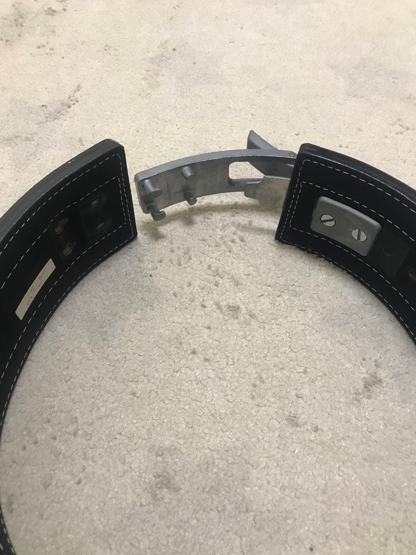 インザーレバーアクションベルト　Ｓサイズ　10㎜　パワーベルト 黒 レザー