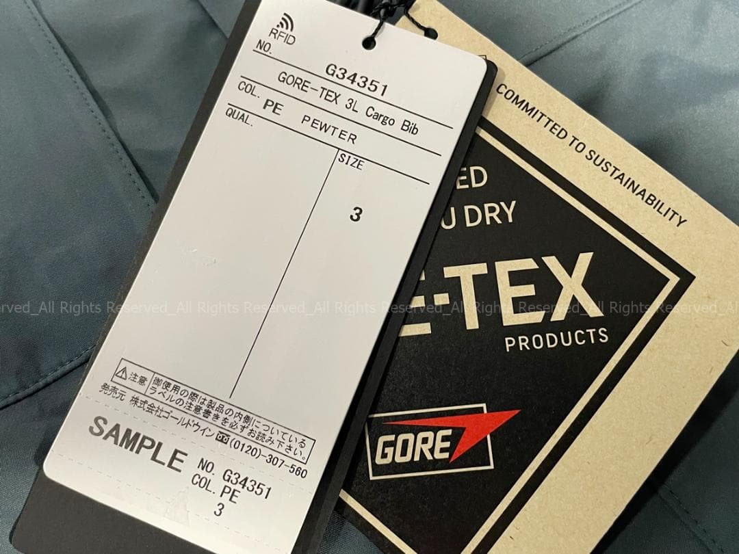 ヒ*シ様 GOLDWIN GORE-TEX 3L Cargo Bib 　ゴアテッ