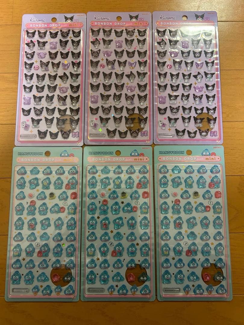 【正規品】ボンボンドロップシール サンリオmini 7種類×3セットまとめ売り