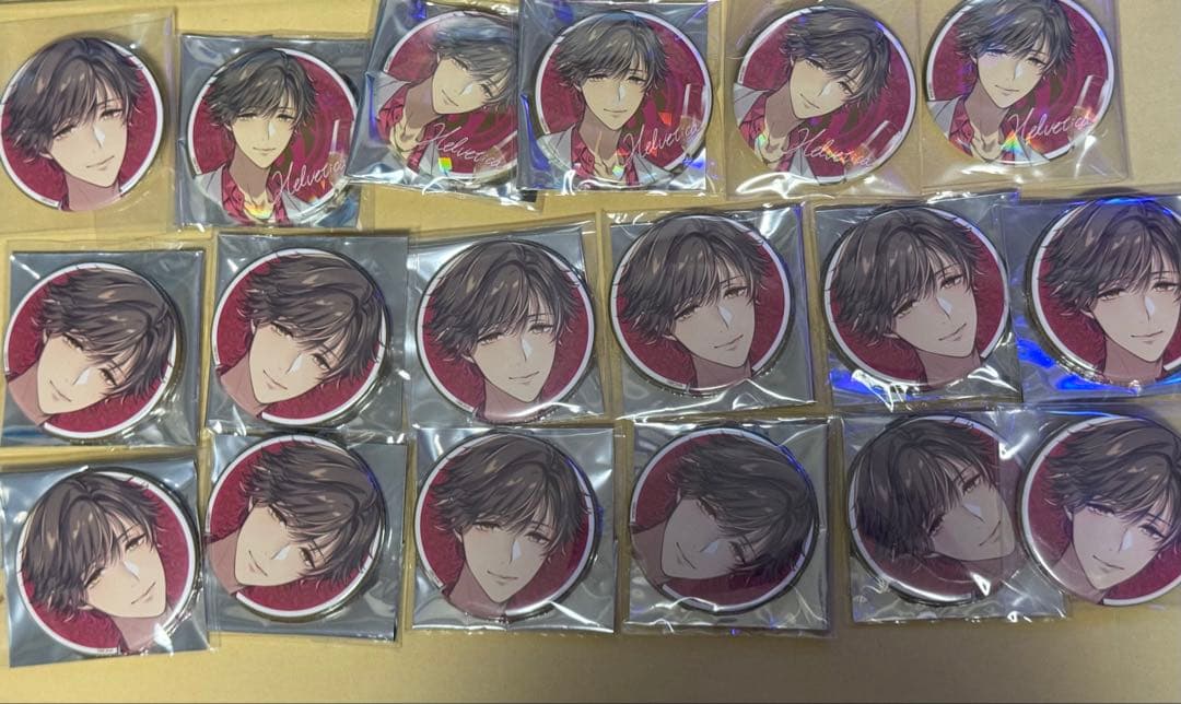 BUSTAFELLOWS　プリンセスカフェ　バスタフェ　缶バッジ　ヘルベチカ