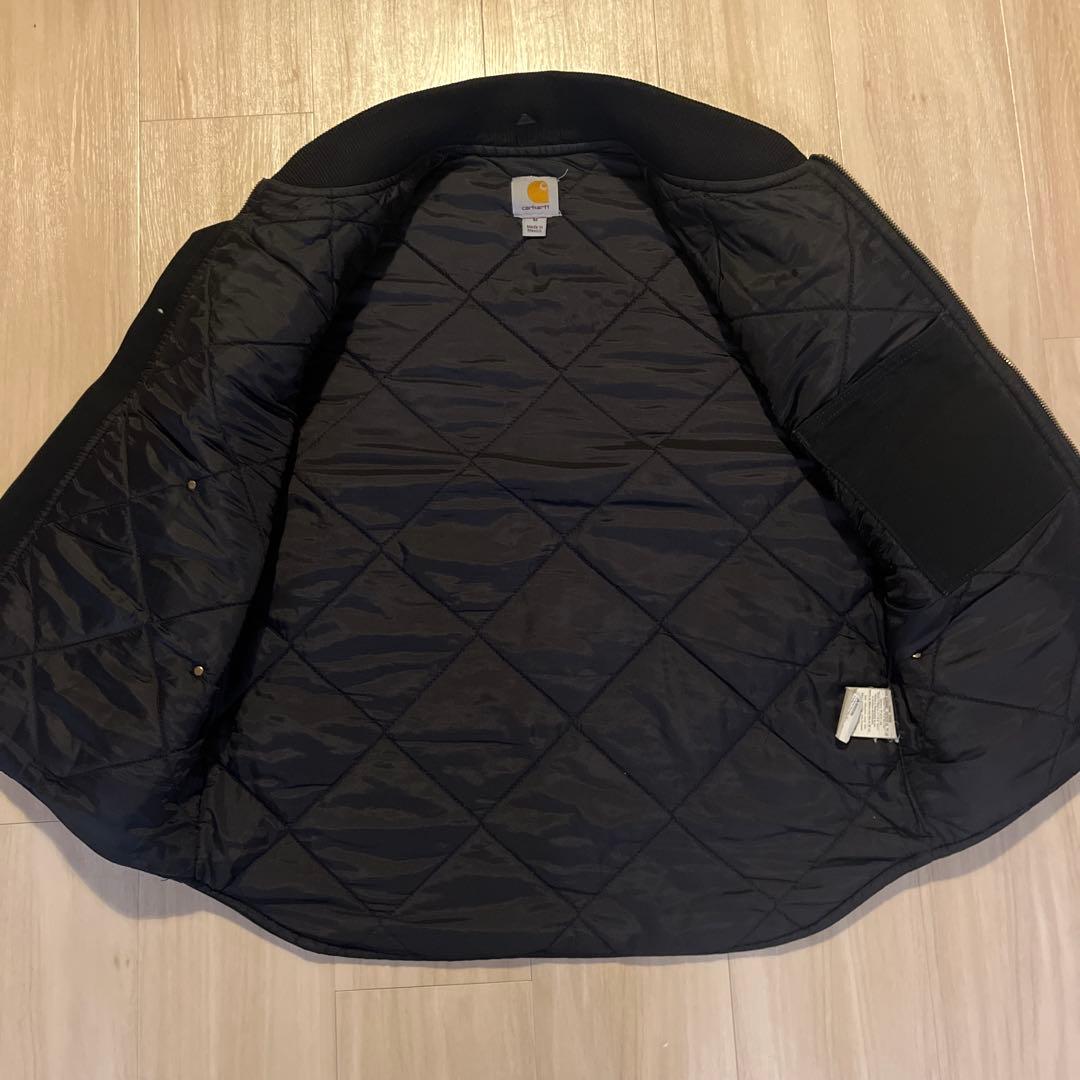 carhartt ベスト カーハート ダックベスト ブラック キルティング　古着