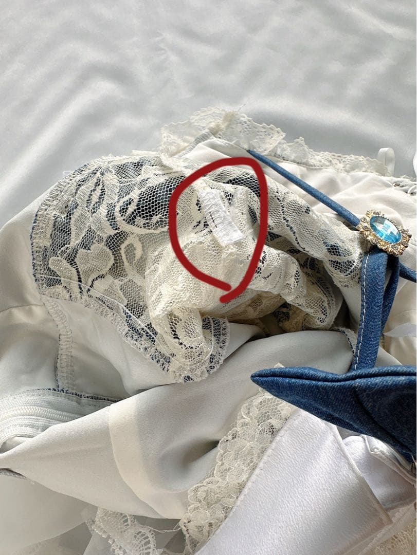 Malymoonマリームーン サイドレースデニムバニーボディスーツ バニーガール