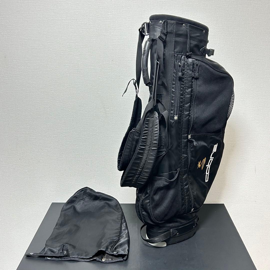 コブラ 超軽量 スタンドキャディバッグ 黒 フード付