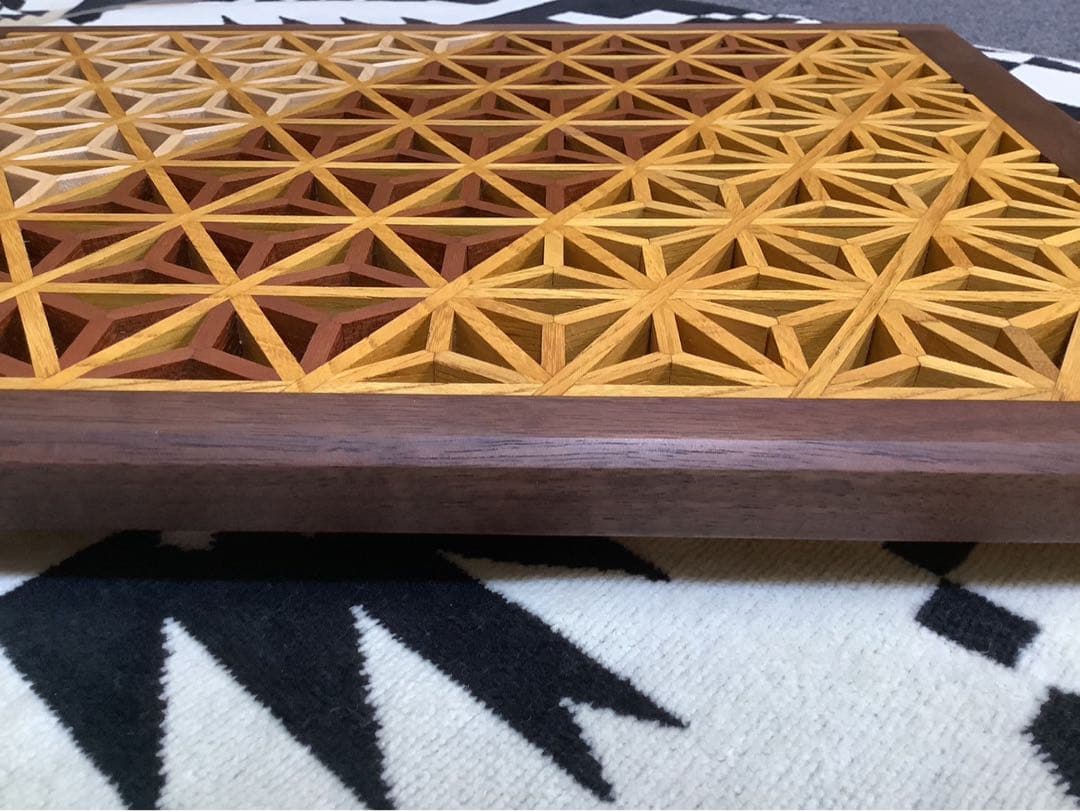 しげ専用 シェルフコンテナ25天板組子細工　その為2点