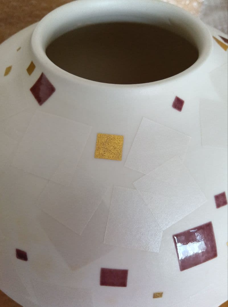 寺本守作　花器　真珠光彩