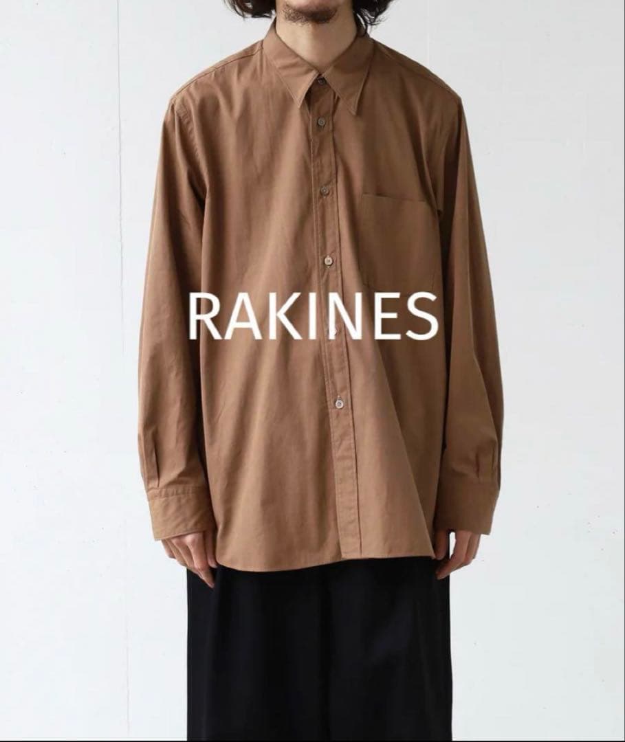 RAKINES シャツ Mサイズ ブラウン COMOLI ラキネス