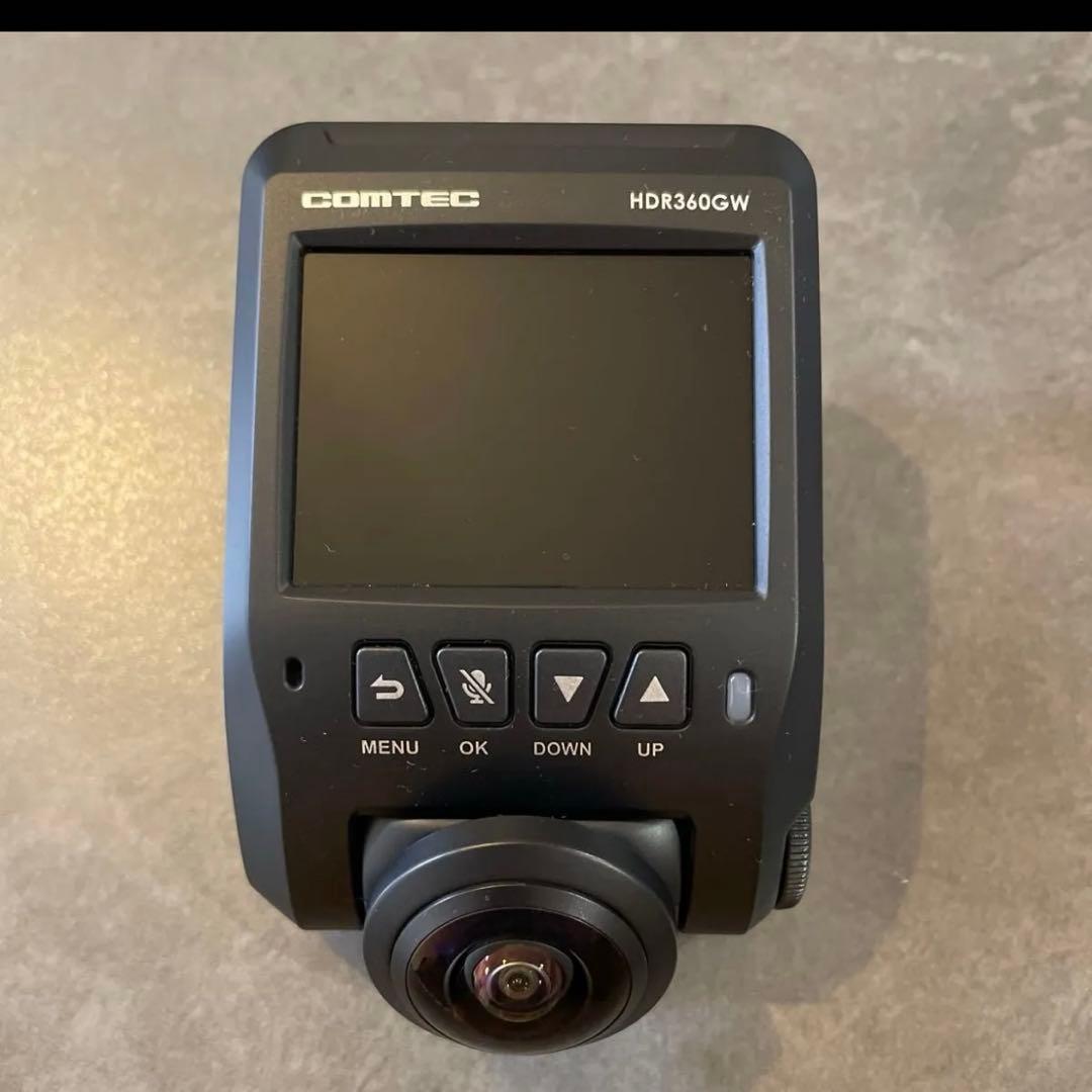 コムテック HDR360G HDR360GW 360°ドライブレコーダー