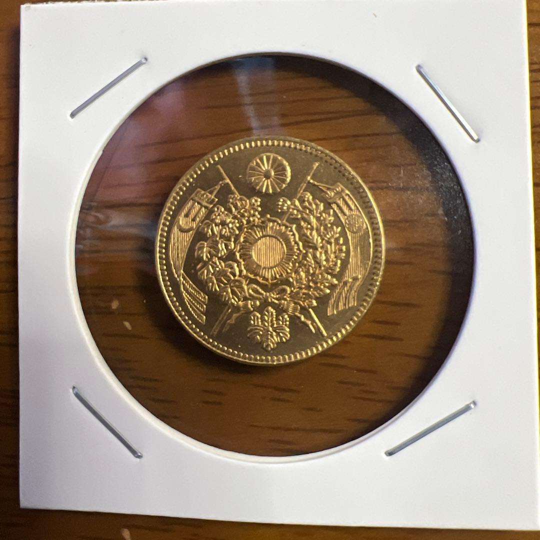 日本古銭 旧5円金貨明治13年　古銭 小型金貨　アンティーク