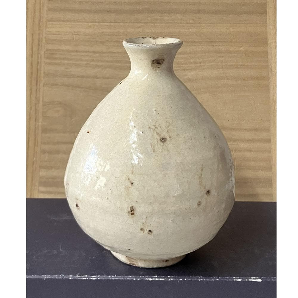 e3142 李朝 粉引 徳利 高さ13.5cm 白磁 時代 朝鮮古美術