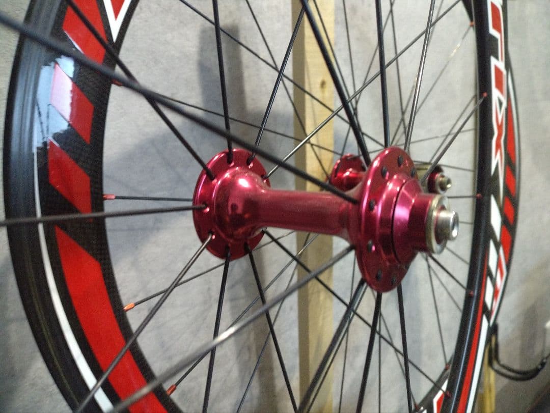 ★美品！MATRIX　カーボンホイール　チューブラー　700c　前後セット★