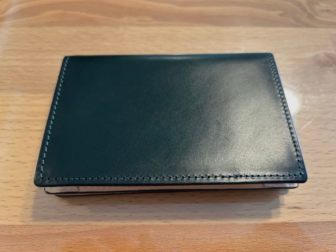 ココマイスター　COCOMEISTER　名刺入れ　ブライドルレザー　モスグリーン